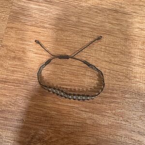 Black and Cream Adjustable Bracelet​​​